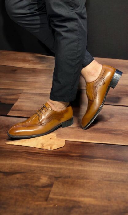 Fawn Leather Oxford Shoe