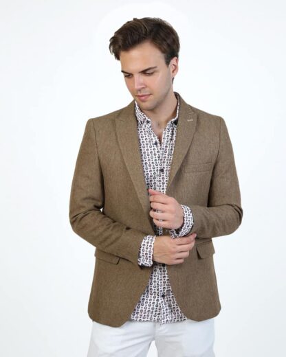 Sand Brown Blazer - Image 2