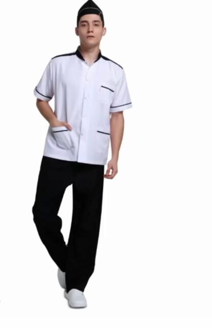 Kısa kollu aşçı kıyafeti - Short sleeve cook outfit - Image 4