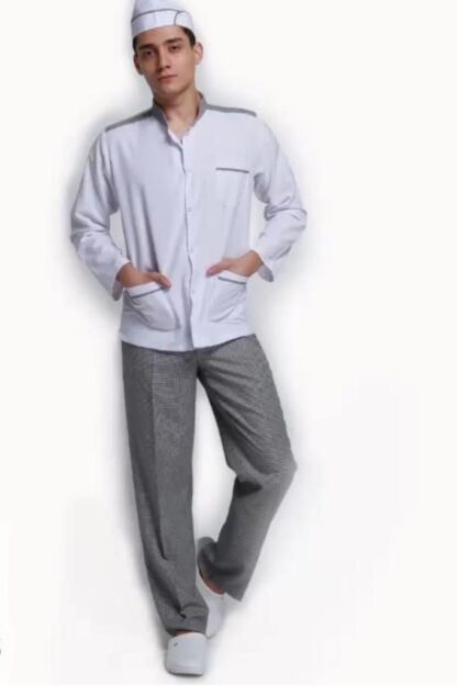 Uzun kollu aşçı kıyafei - Long sleeve cook outfit - Image 3