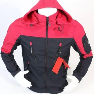 Erkek Çift Renk Softshell Kapüşonlu Yağmur Su Geçirmez Montlar