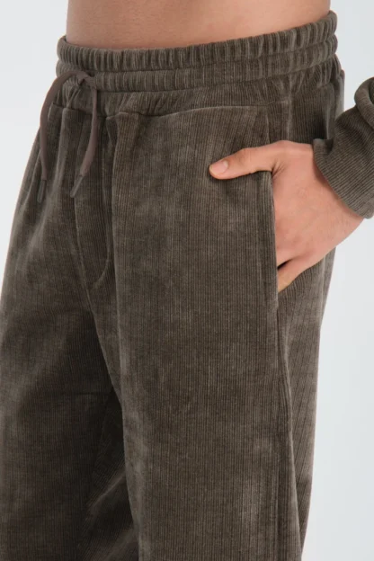 Şönil Kumaş Baggy Kalıp Sweatshirt & Eşofman Altı Takım - Image 6