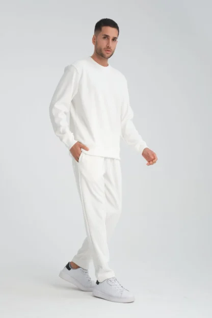Şönil Kumaş Baggy Kalıp Sweatshirt & Eşofman Altı Takım - Image 4