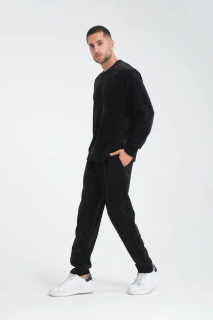 Şönil Kumaş Baggy Kalıp Sweatshirt & Eşofman Altı Takım - Image 5