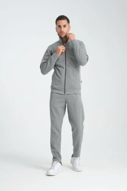 Pike Kumaş Fermuarlı Dik Yaka Sweatshirt & Eşofman Altı