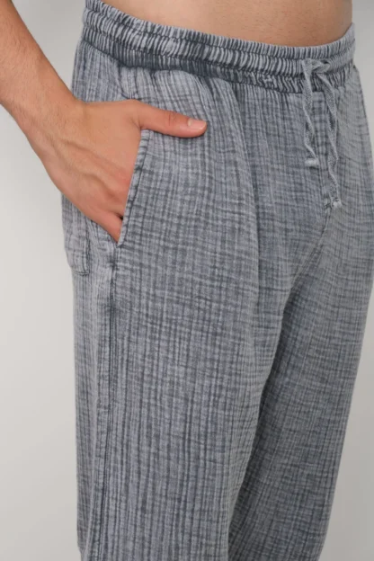 Asit Yıkamalı Oversize T-Shirt & Baggy Eşofman Altı Takım - Image 4