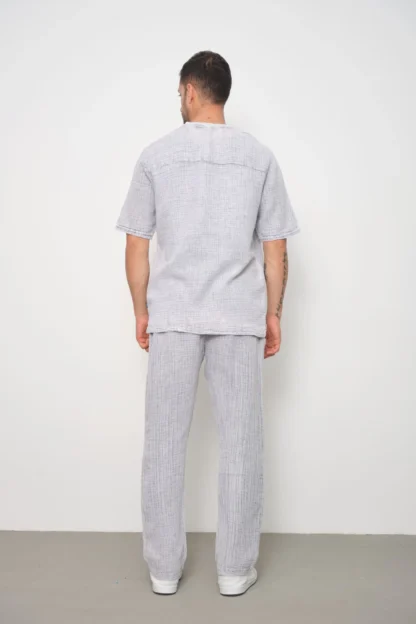 Asit Yıkamalı Oversize T-Shirt & Baggy Eşofman Altı Takım - Image 8