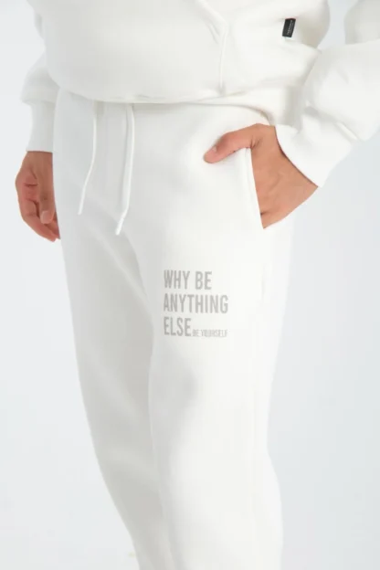 Oversize Puf Baskılı Kapüşonlu Sweatshirt & Lastik Paça Eşofman Altı - Image 7
