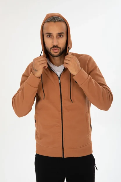 Pike Interlok Kapüşonlu Fermuarlı Eşofman Takımı - Image 4